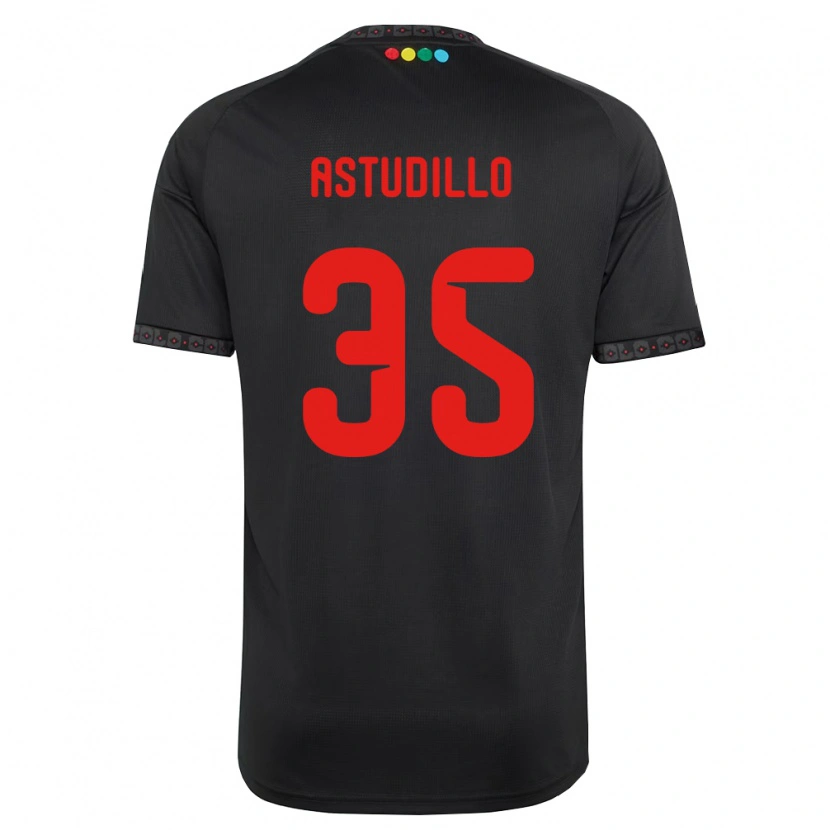 Danxen Homme Maillot Jerall Astudillo #35 Noir Rouge Tenues Extérieur 2026/27 T-Shirt