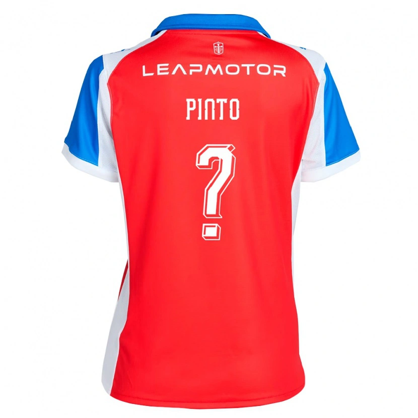 Danxen Homme Maillot Pablo Pinto #0 Rouge Bleu Tenues Extérieur 2026/27 T-Shirt