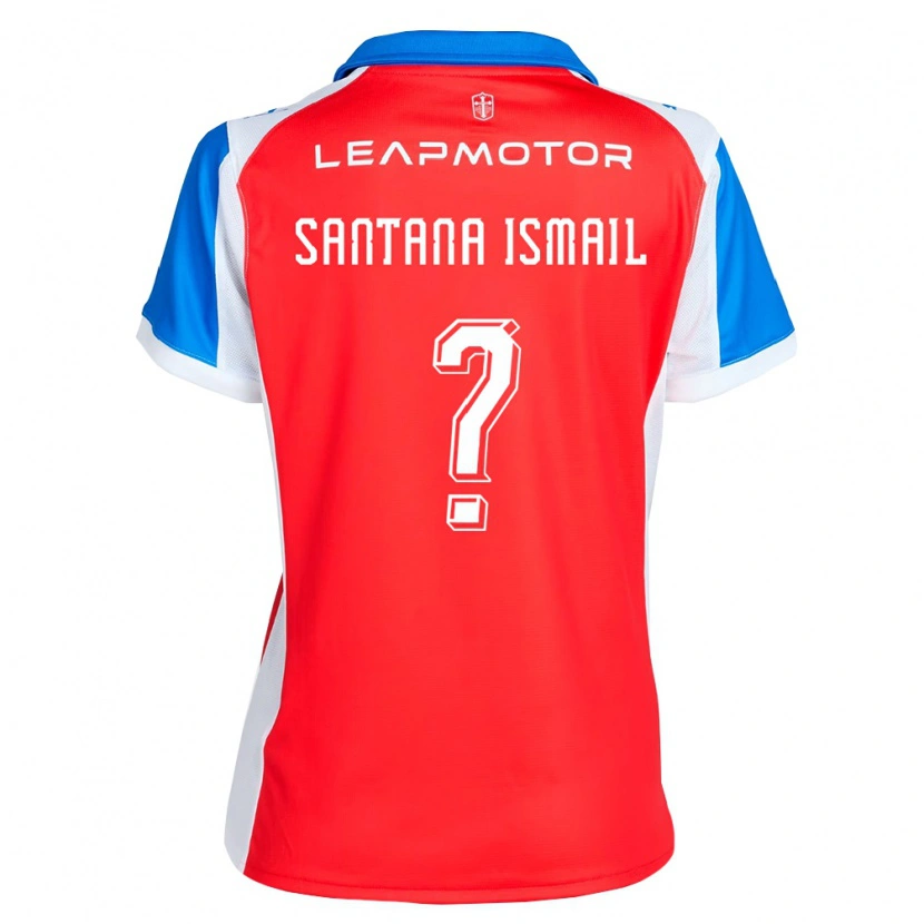 Danxen Homme Maillot Benjamin Santana Ismail #0 Rouge Bleu Tenues Extérieur 2026/27 T-Shirt