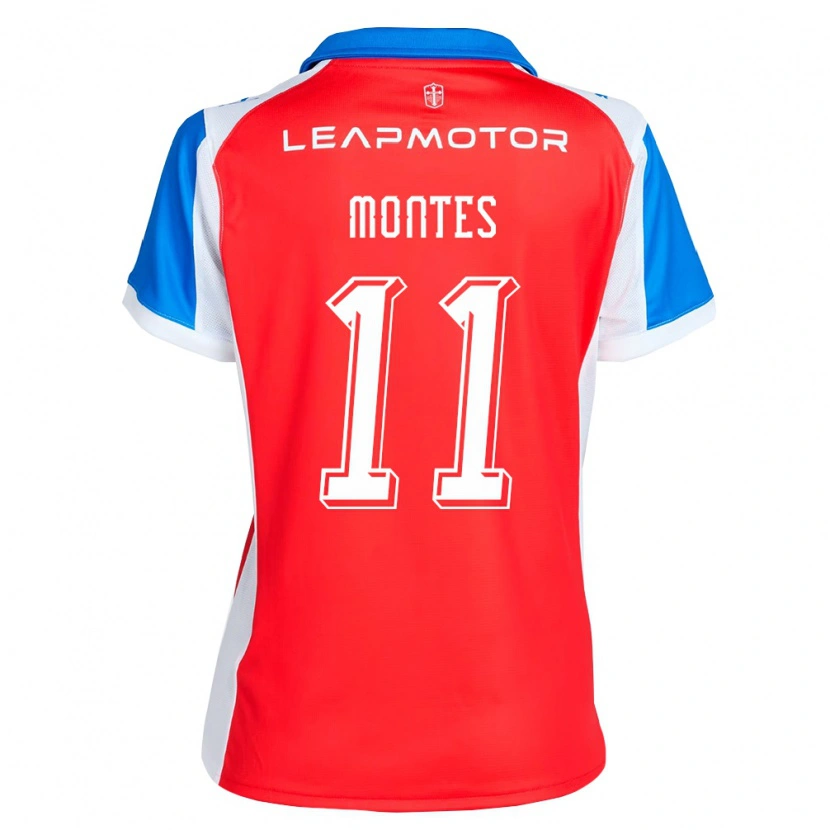 Danxen Homme Maillot Clemente Montes #11 Rouge Bleu Tenues Extérieur 2026/27 T-Shirt