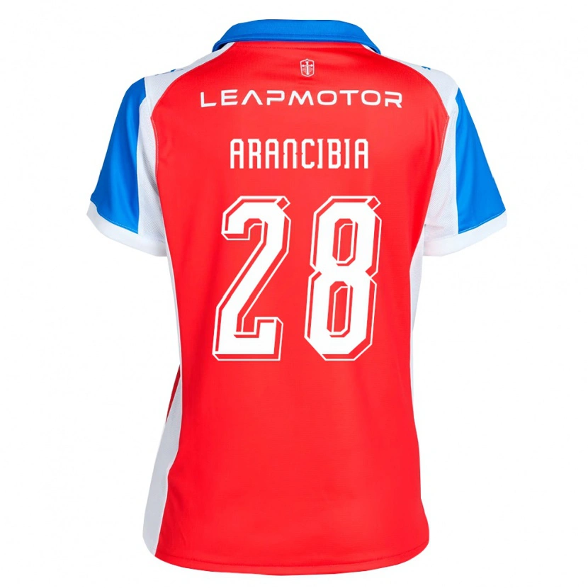 Danxen Homme Maillot Francisco Arancibia #28 Rouge Bleu Tenues Extérieur 2026/27 T-Shirt