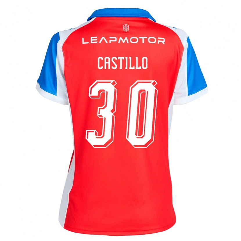 Danxen Homme Maillot Nicolas Castillo #30 Rouge Bleu Tenues Extérieur 2026/27 T-Shirt