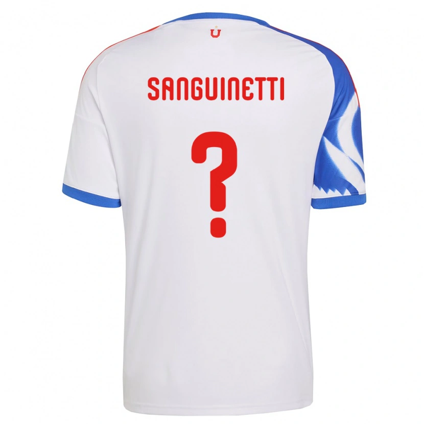 Danxen Homme Maillot Fernando Osorio Sanguinetti #0 Blanc Bleu Marine Tenues Extérieur 2026/27 T-Shirt