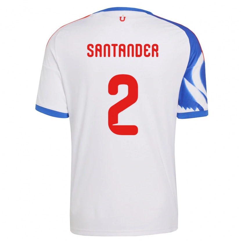 Danxen Homme Maillot Constanza Santander #2 Blanc Bleu Marine Tenues Extérieur 2026/27 T-Shirt