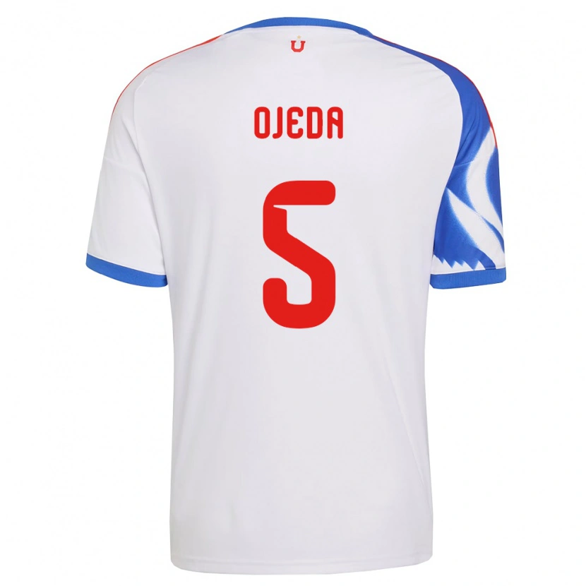 Danxen Homme Maillot Emmanuel Ojeda #5 Blanc Bleu Marine Tenues Extérieur 2026/27 T-Shirt