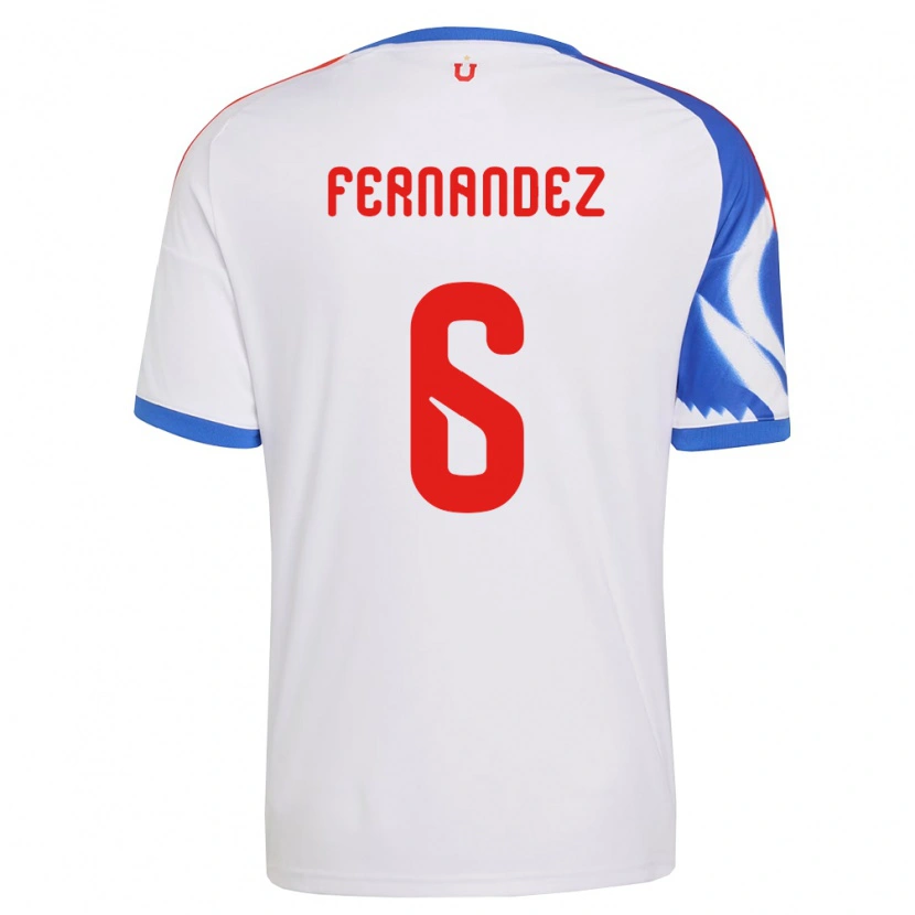 Danxen Homme Maillot Nicolás Fernández #6 Blanc Bleu Marine Tenues Extérieur 2026/27 T-Shirt