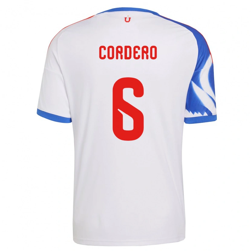 Danxen Homme Maillot Renato Cordero #6 Blanc Bleu Marine Tenues Extérieur 2026/27 T-Shirt
