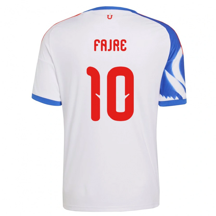 Danxen Homme Maillot Nicole Fajre #10 Blanc Bleu Marine Tenues Extérieur 2026/27 T-Shirt