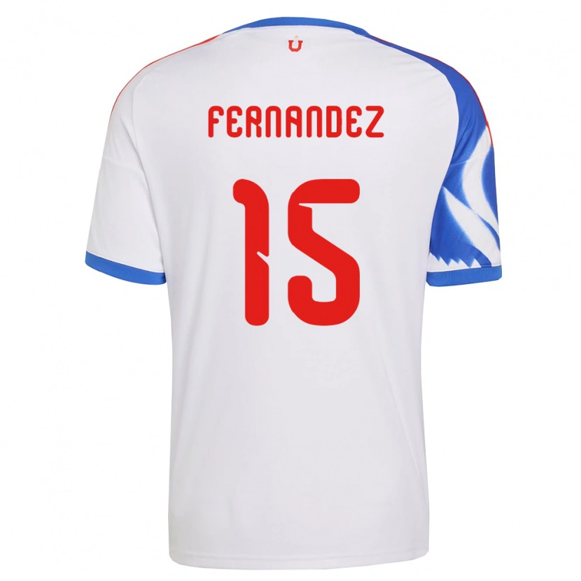 Danxen Homme Maillot Vicente Fernández #15 Blanc Bleu Marine Tenues Extérieur 2026/27 T-Shirt