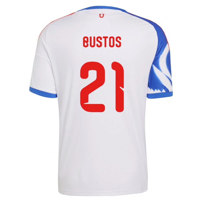 Danxen Homme Maillot Melissa Bustos #21 Blanc Bleu Marine Tenues Extérieur 2026/27 T-Shirt