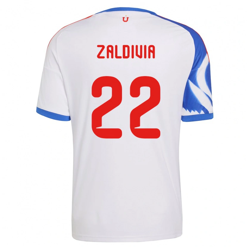 Danxen Homme Maillot Matías Zaldivia #22 Blanc Bleu Marine Tenues Extérieur 2026/27 T-Shirt