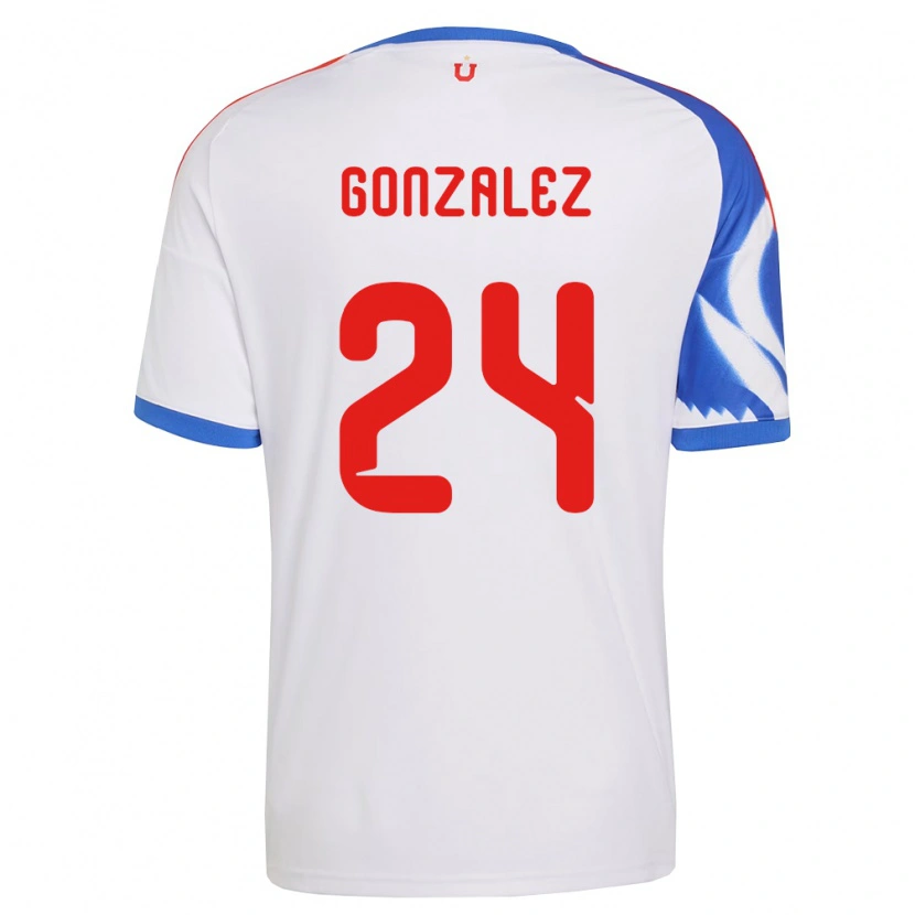 Danxen Homme Maillot Emma González #24 Blanc Bleu Marine Tenues Extérieur 2026/27 T-Shirt
