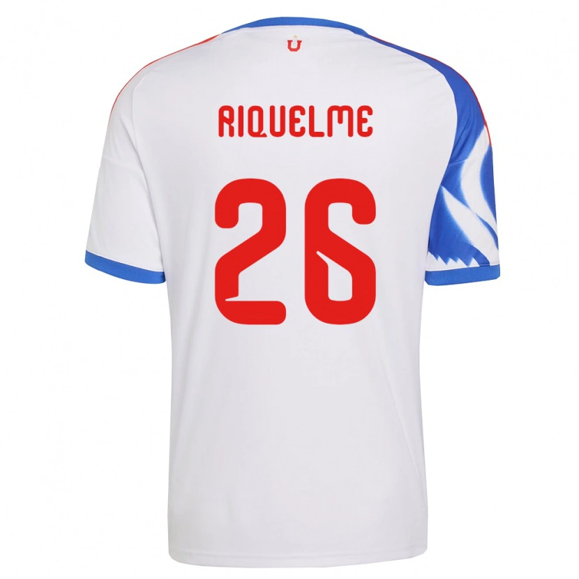 Danxen Homme Maillot Matías Riquelme #26 Blanc Bleu Marine Tenues Extérieur 2026/27 T-Shirt
