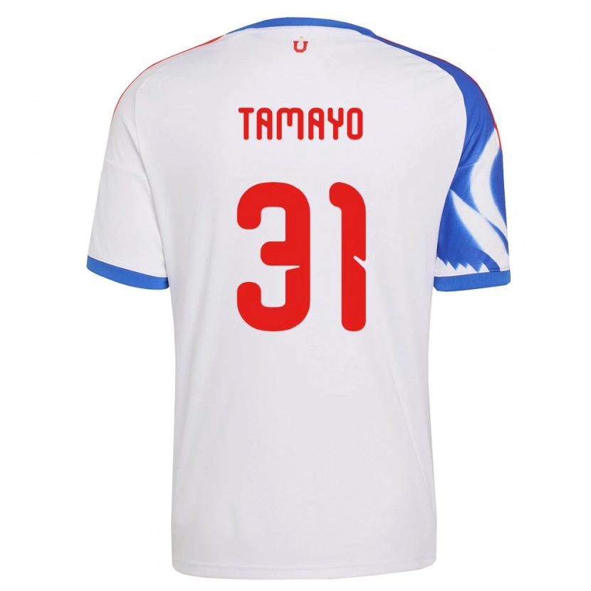 Danxen Homme Maillot Bianneider Tamayo #31 Blanc Bleu Marine Tenues Extérieur 2026/27 T-Shirt