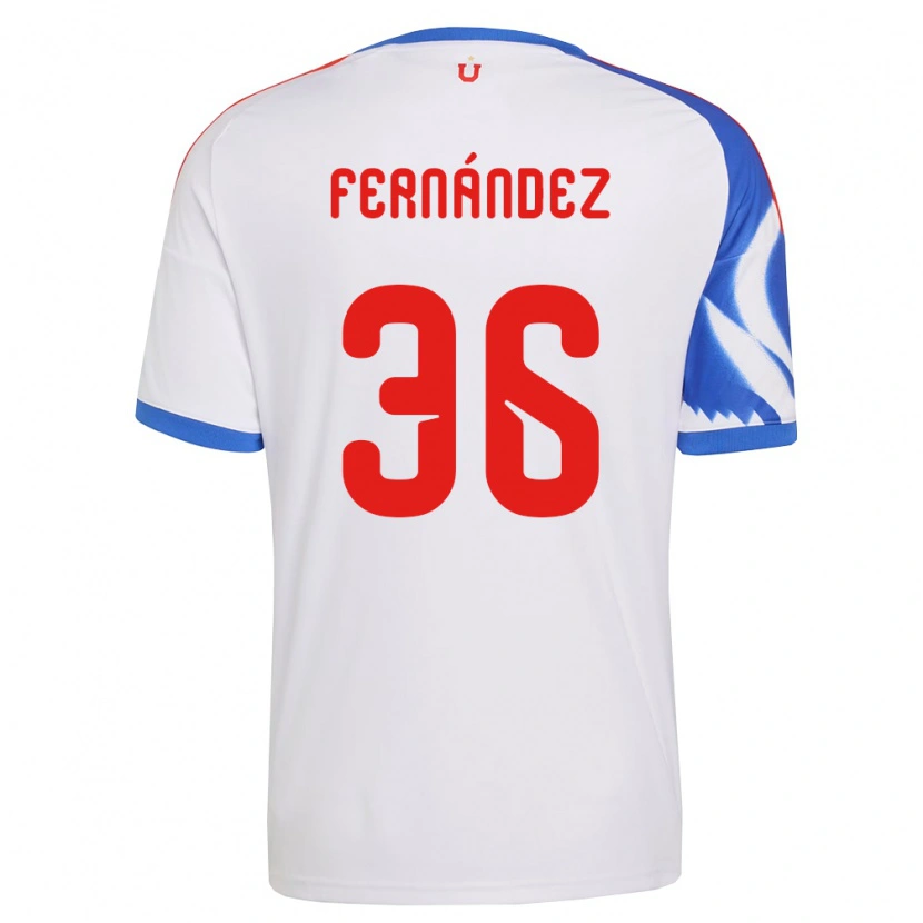 Danxen Homme Maillot Franco Fernández #36 Blanc Bleu Marine Tenues Extérieur 2026/27 T-Shirt