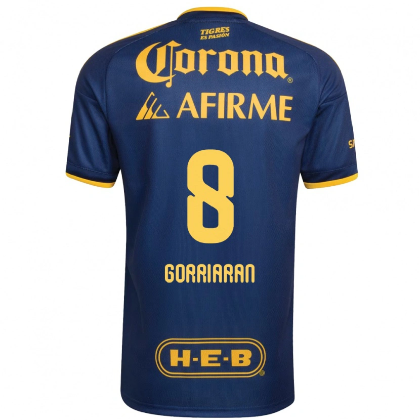 Danxen Homme Maillot Fernando Gorriarán #8 Bleu Royal Jaune Tenues Extérieur 2026/27 T-Shirt