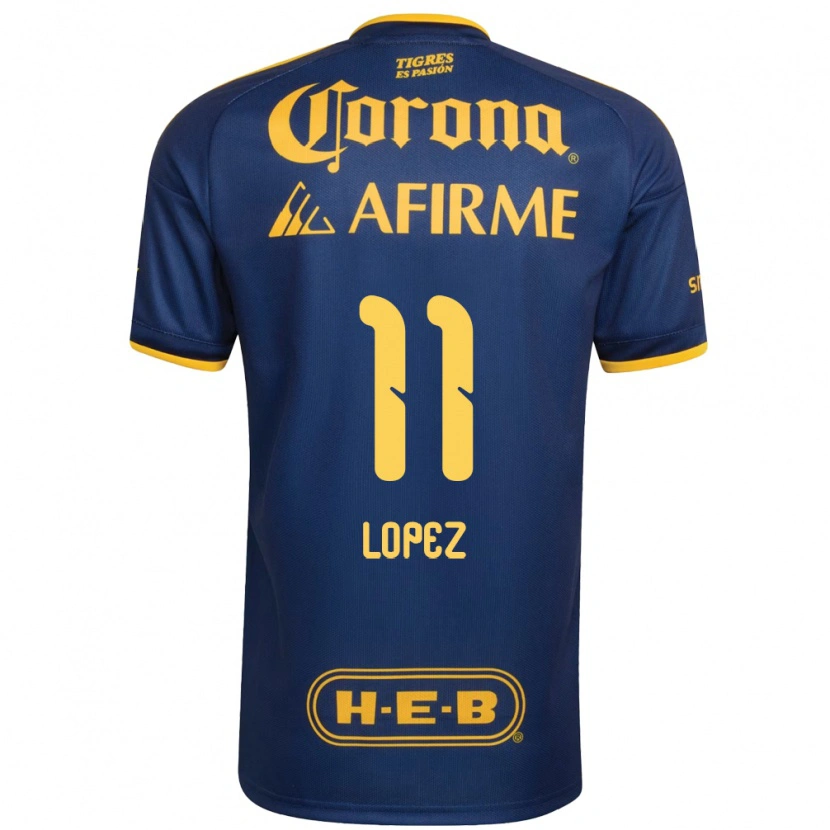 Danxen Homme Maillot Nicolas Lopez #11 Bleu Royal Jaune Tenues Extérieur 2026/27 T-Shirt