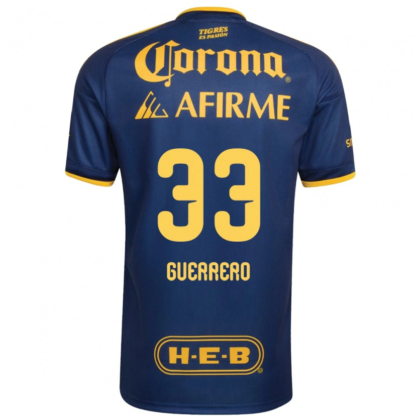 Danxen Homme Maillot Rafael Guerrero #33 Bleu Royal Jaune Tenues Extérieur 2026/27 T-Shirt