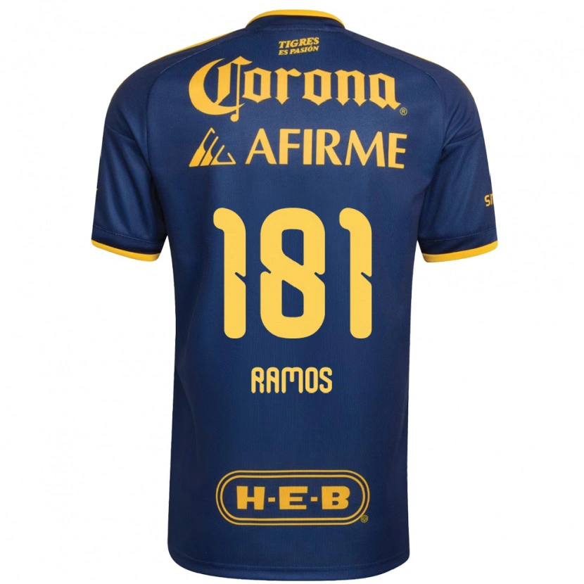 Danxen Homme Maillot Anthony Ramos #181 Bleu Royal Jaune Tenues Extérieur 2026/27 T-Shirt