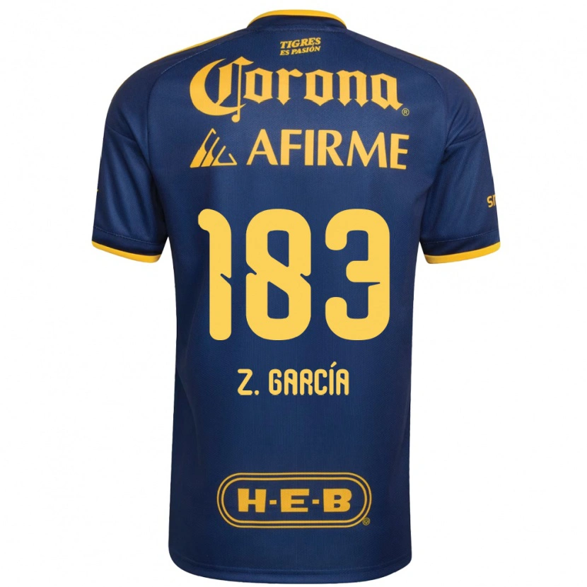 Danxen Homme Maillot Zahir García #183 Bleu Royal Jaune Tenues Extérieur 2026/27 T-Shirt