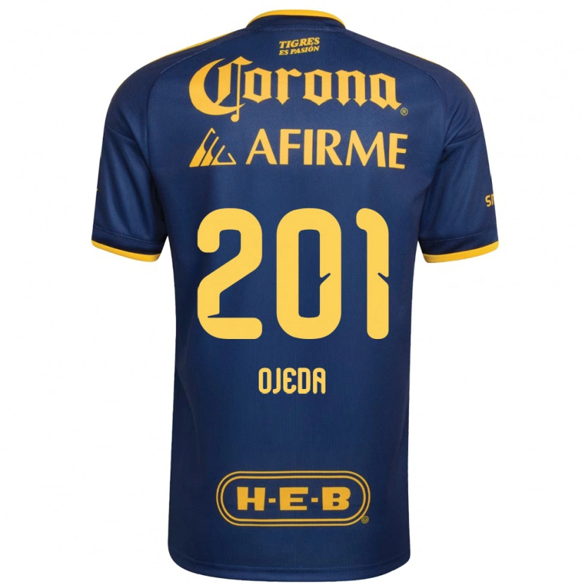 Danxen Homme Maillot Diego Ojeda #201 Bleu Royal Jaune Tenues Extérieur 2026/27 T-Shirt