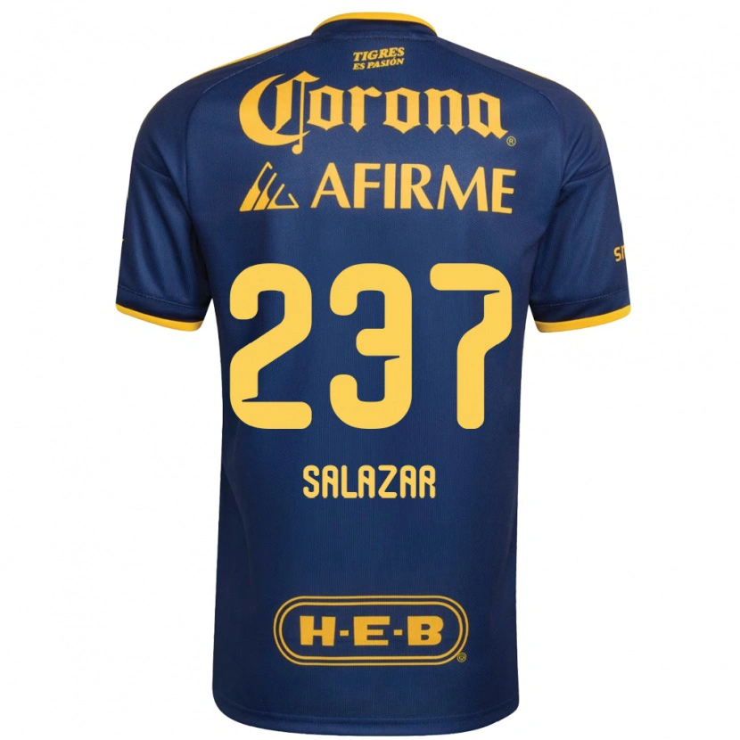 Danxen Homme Maillot Bryan Salazar #237 Bleu Royal Jaune Tenues Extérieur 2026/27 T-Shirt
