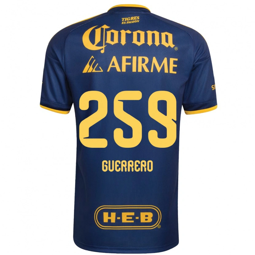 Danxen Homme Maillot Erick Guerrero #259 Bleu Royal Jaune Tenues Extérieur 2026/27 T-Shirt