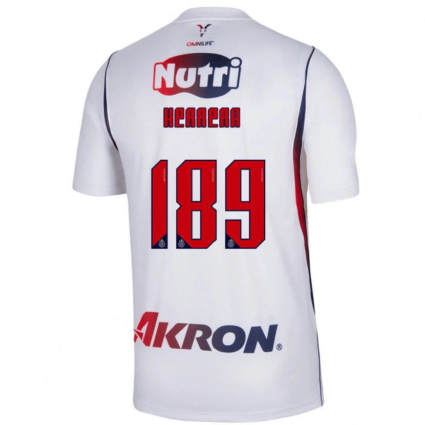 Danxen Homme Maillot Antonio Herrera #189 Blanc Bleu Marine Rouge Tenues Extérieur 2026/27 T-Shirt