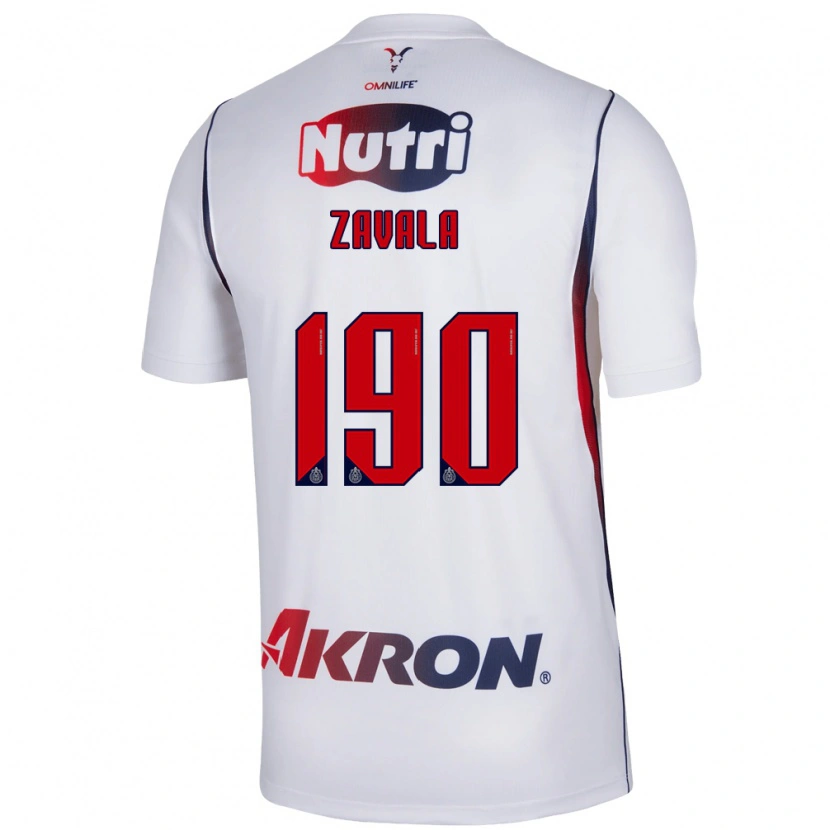 Danxen Homme Maillot Juan Zavala #190 Blanc Bleu Marine Rouge Tenues Extérieur 2026/27 T-Shirt