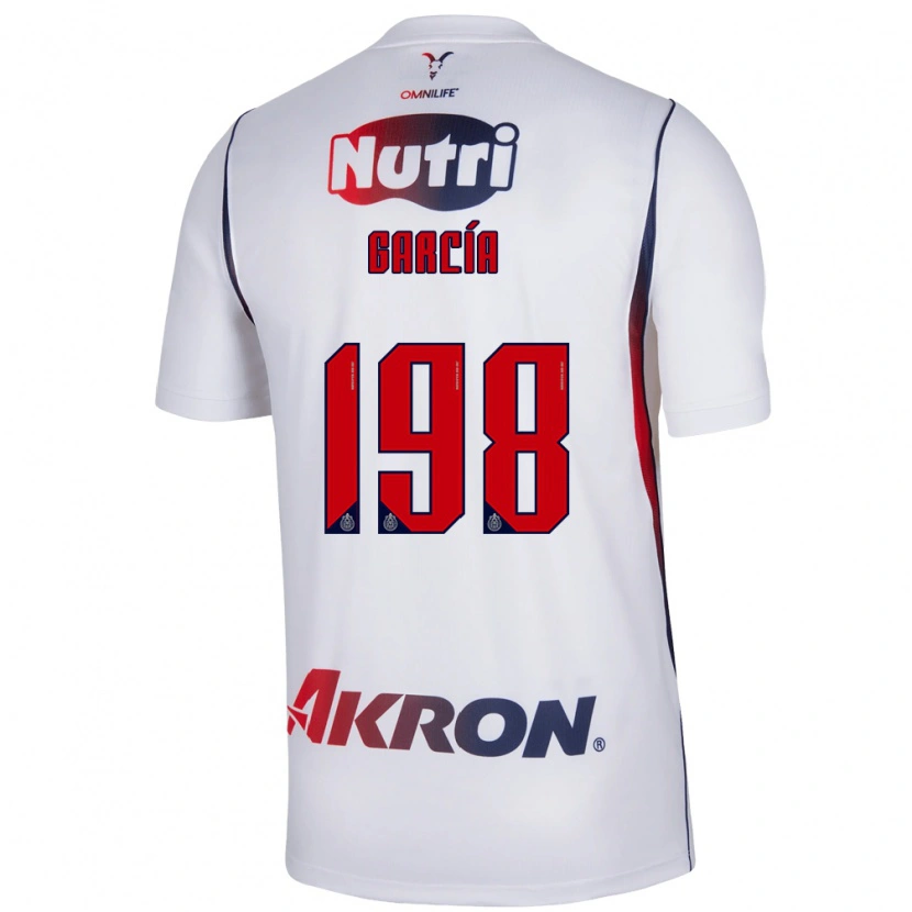 Danxen Homme Maillot Gael García #198 Blanc Bleu Marine Rouge Tenues Extérieur 2026/27 T-Shirt