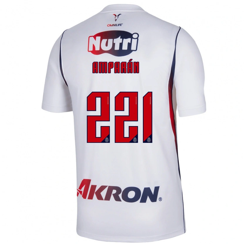 Danxen Homme Maillot Christian Amparán #221 Blanc Bleu Marine Rouge Tenues Extérieur 2026/27 T-Shirt
