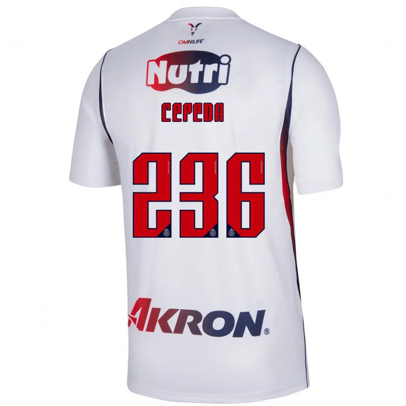Danxen Homme Maillot Leonardo Cepeda #236 Blanc Bleu Marine Rouge Tenues Extérieur 2026/27 T-Shirt