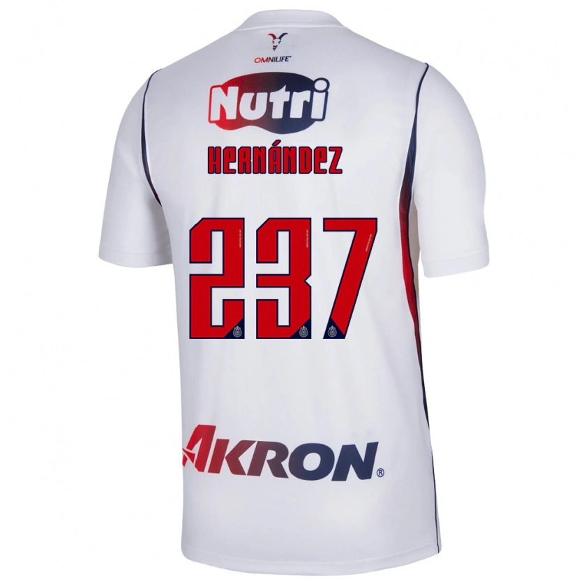Danxen Homme Maillot Santiago Hernández #237 Blanc Bleu Marine Rouge Tenues Extérieur 2026/27 T-Shirt