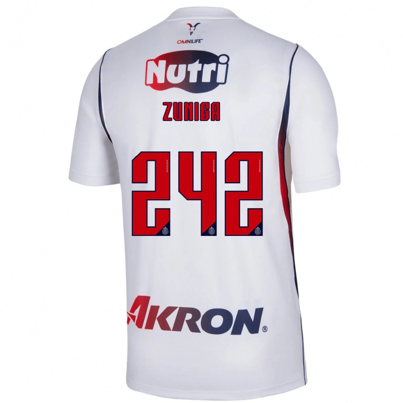 Danxen Homme Maillot Landon Zuniga #242 Blanc Bleu Marine Rouge Tenues Extérieur 2026/27 T-Shirt