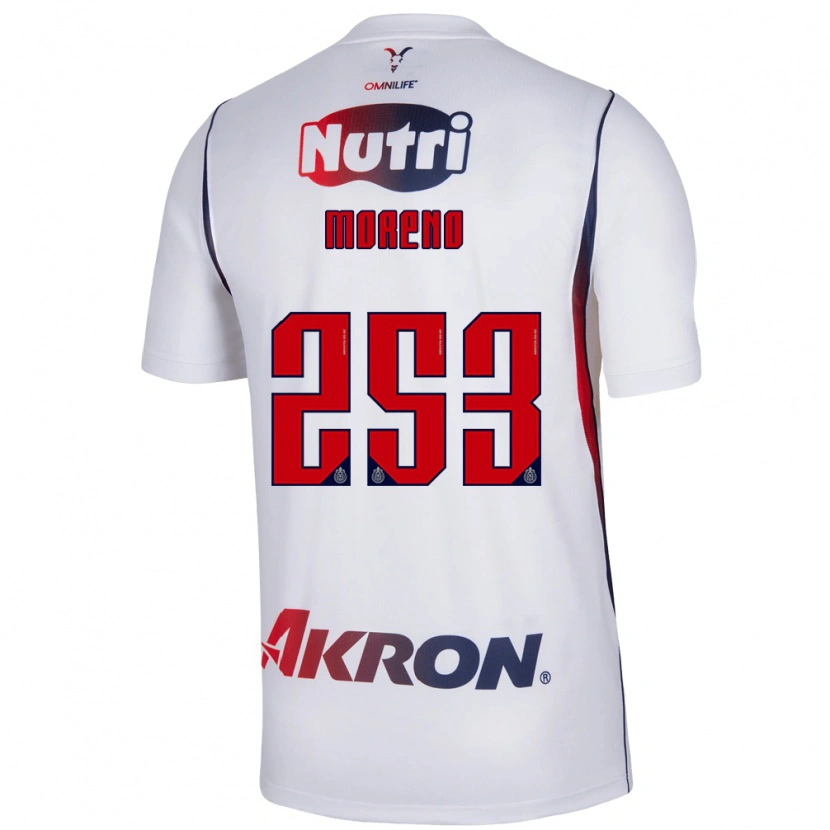 Danxen Homme Maillot Leonel Moreno #253 Blanc Bleu Marine Rouge Tenues Extérieur 2026/27 T-Shirt