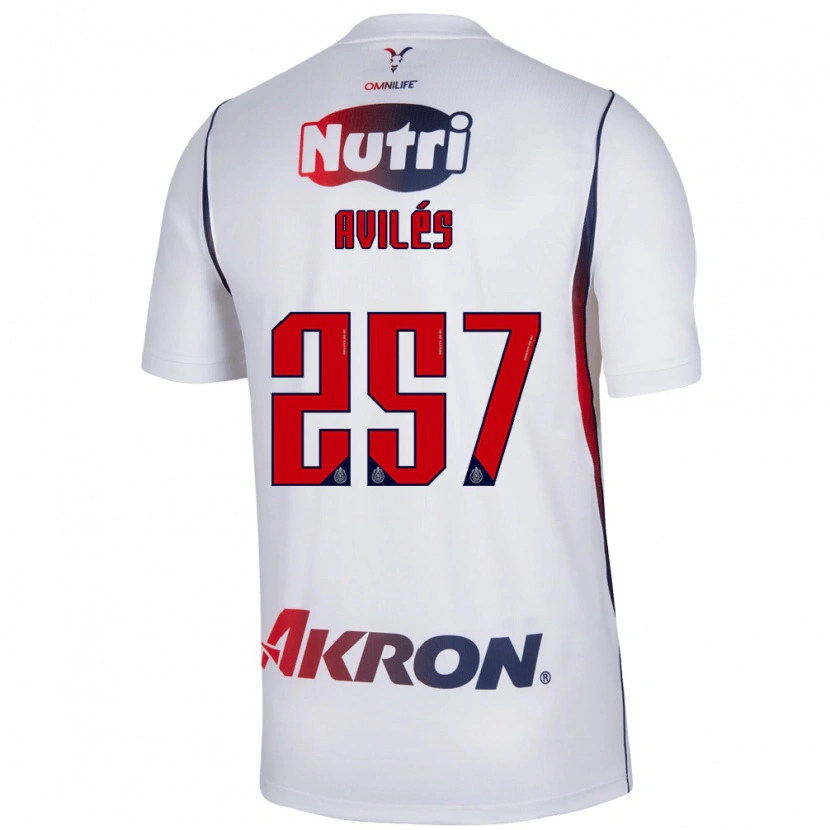 Danxen Homme Maillot Emmanuel Avilés #257 Blanc Bleu Marine Rouge Tenues Extérieur 2026/27 T-Shirt
