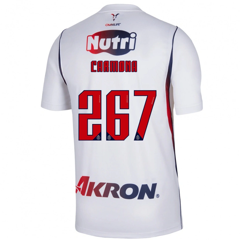 Danxen Homme Maillot Jesús Carmona #267 Blanc Bleu Marine Rouge Tenues Extérieur 2026/27 T-Shirt