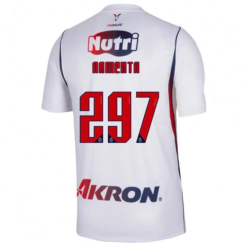 Danxen Homme Maillot Deibith Armenta #297 Blanc Bleu Marine Rouge Tenues Extérieur 2026/27 T-Shirt