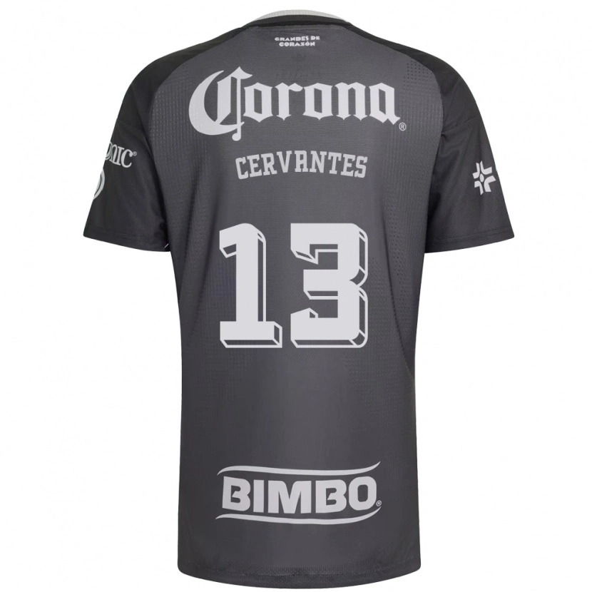 Danxen Homme Maillot Alan Cervantes #13 Gris Blanc Noir Tenues Extérieur 2026/27 T-Shirt