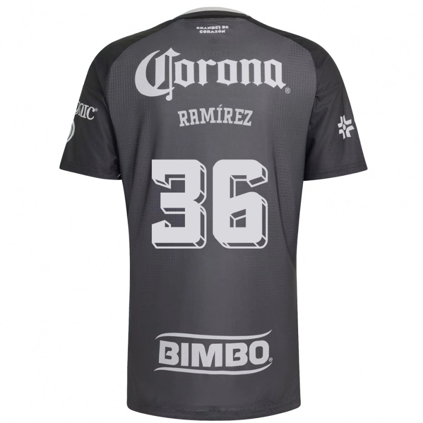 Danxen Homme Maillot Miguel Ramírez #36 Gris Blanc Noir Tenues Extérieur 2026/27 T-Shirt