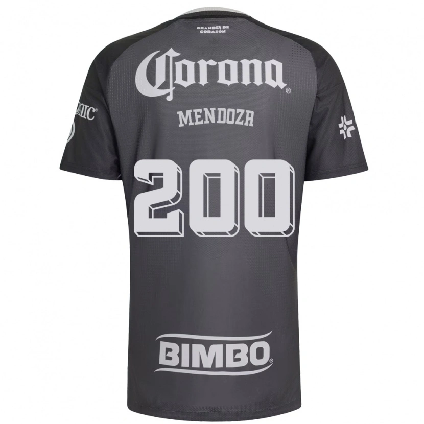 Danxen Homme Maillot Luis Mendoza #200 Gris Blanc Noir Tenues Extérieur 2026/27 T-Shirt