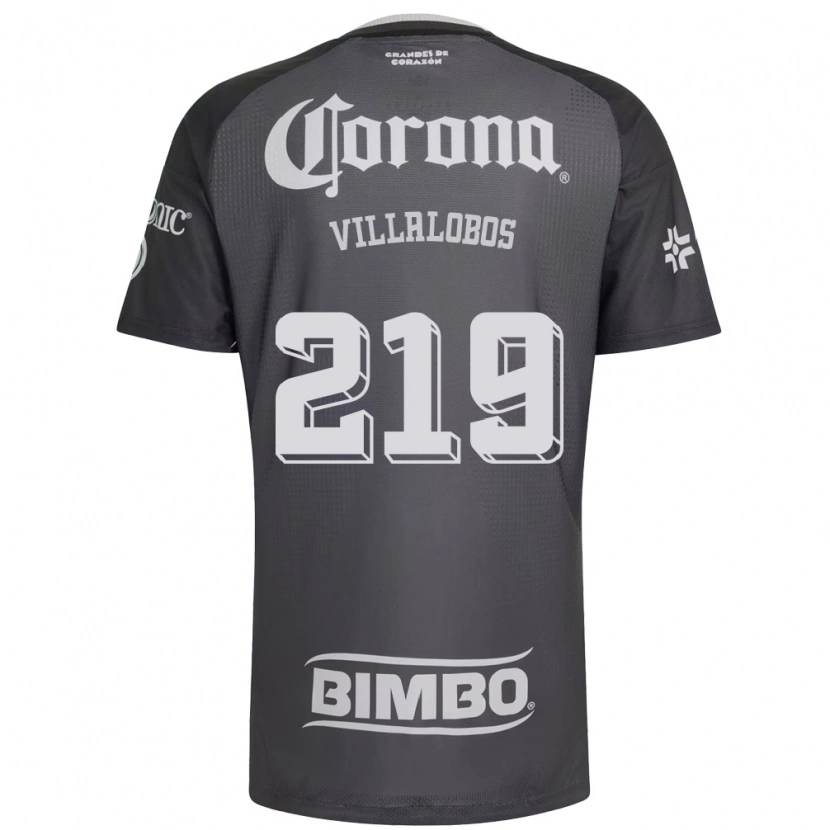 Danxen Homme Maillot Patricio Villalobos #219 Gris Blanc Noir Tenues Extérieur 2026/27 T-Shirt