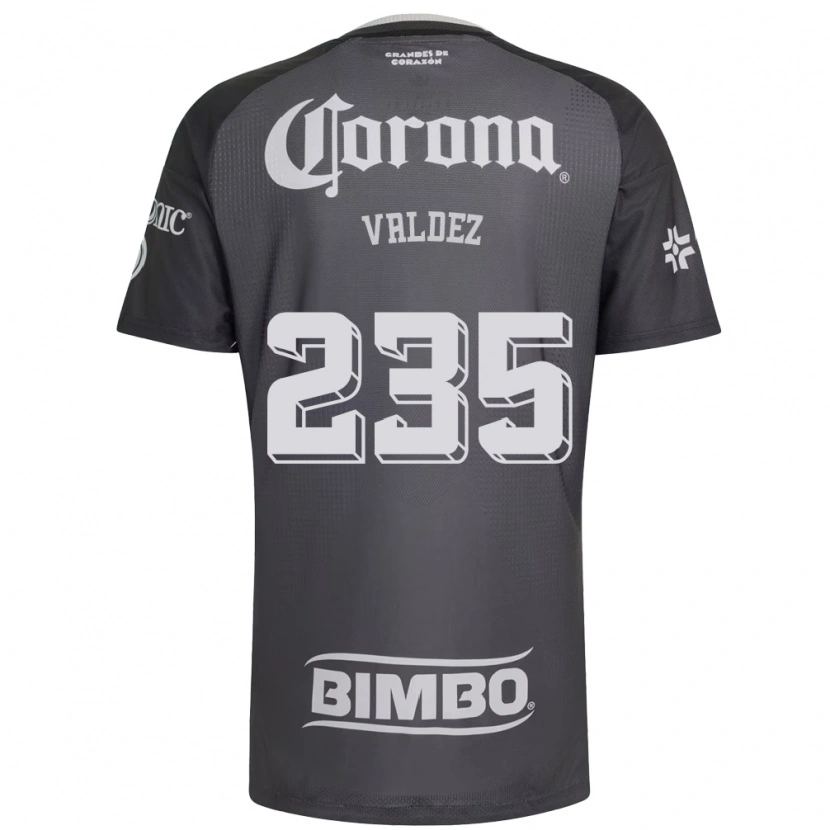 Danxen Homme Maillot Adonai Valdez #235 Gris Blanc Noir Tenues Extérieur 2026/27 T-Shirt