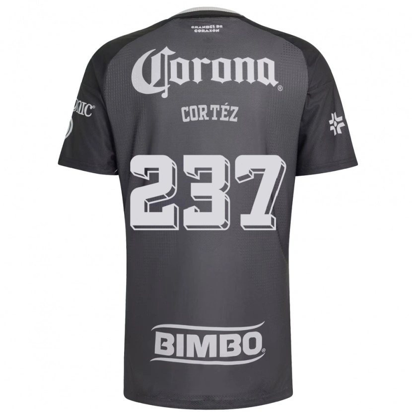 Danxen Homme Maillot Guillermo Cortéz #237 Gris Blanc Noir Tenues Extérieur 2026/27 T-Shirt