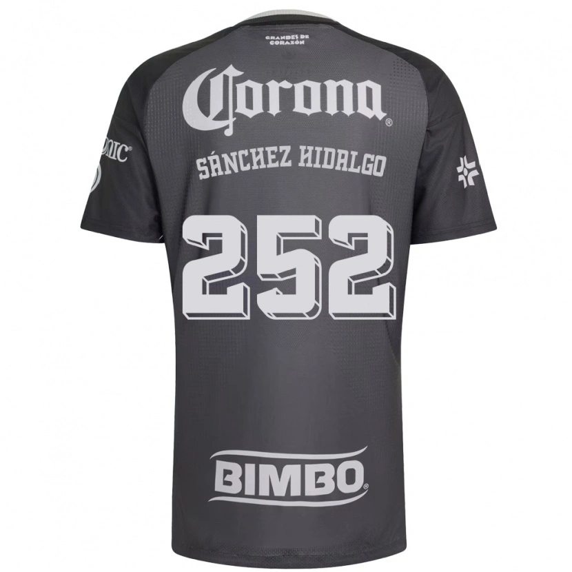 Danxen Homme Maillot Horacio Sánchez Hidalgo #252 Gris Blanc Noir Tenues Extérieur 2026/27 T-Shirt