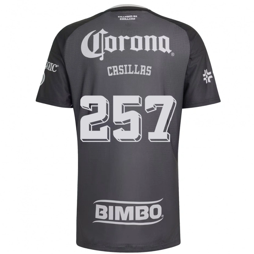 Danxen Homme Maillot Iván Casillas #257 Gris Blanc Noir Tenues Extérieur 2026/27 T-Shirt
