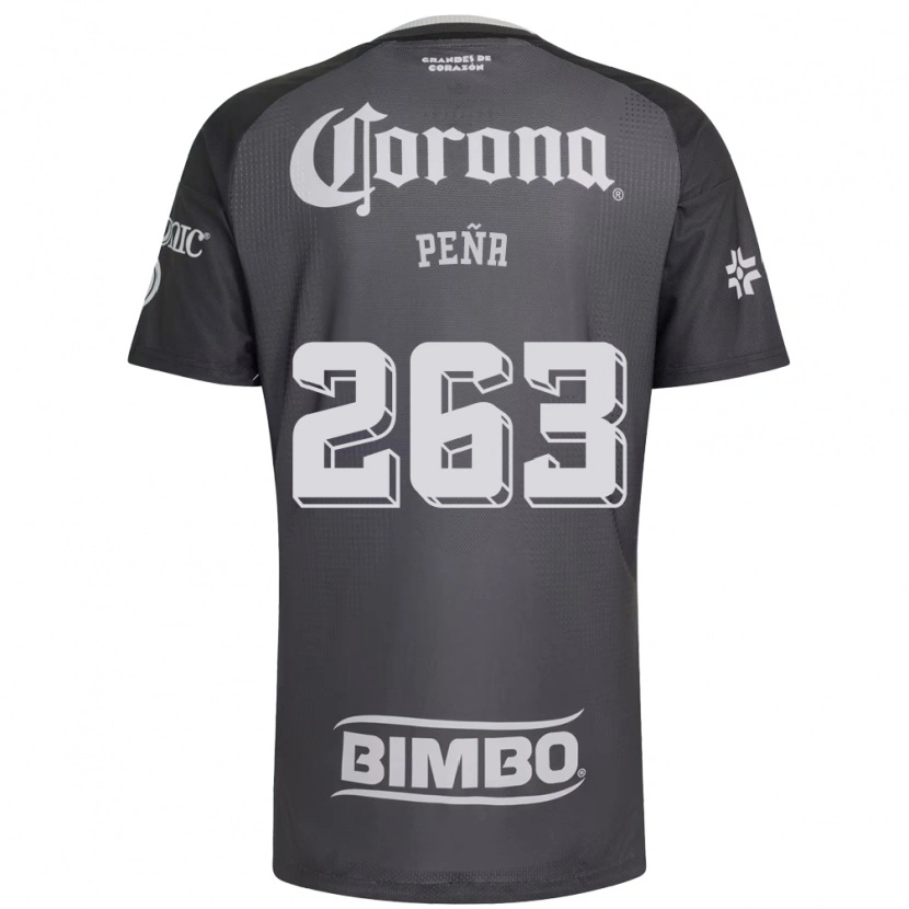 Danxen Homme Maillot Nicolás Peña #263 Gris Blanc Noir Tenues Extérieur 2026/27 T-Shirt