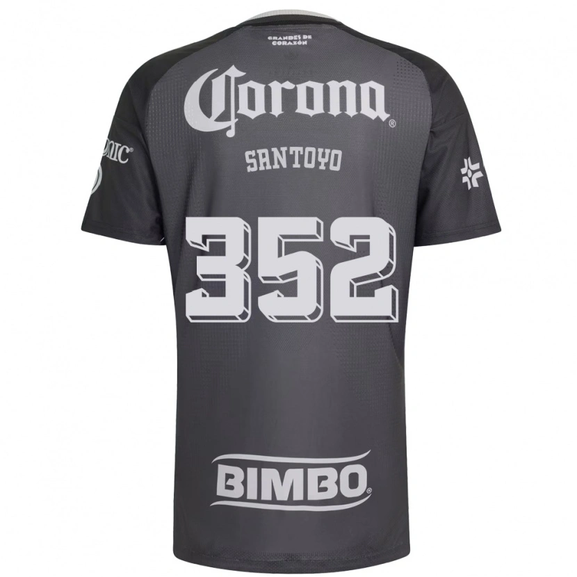 Danxen Homme Maillot Julio Santoyo #352 Gris Blanc Noir Tenues Extérieur 2026/27 T-Shirt