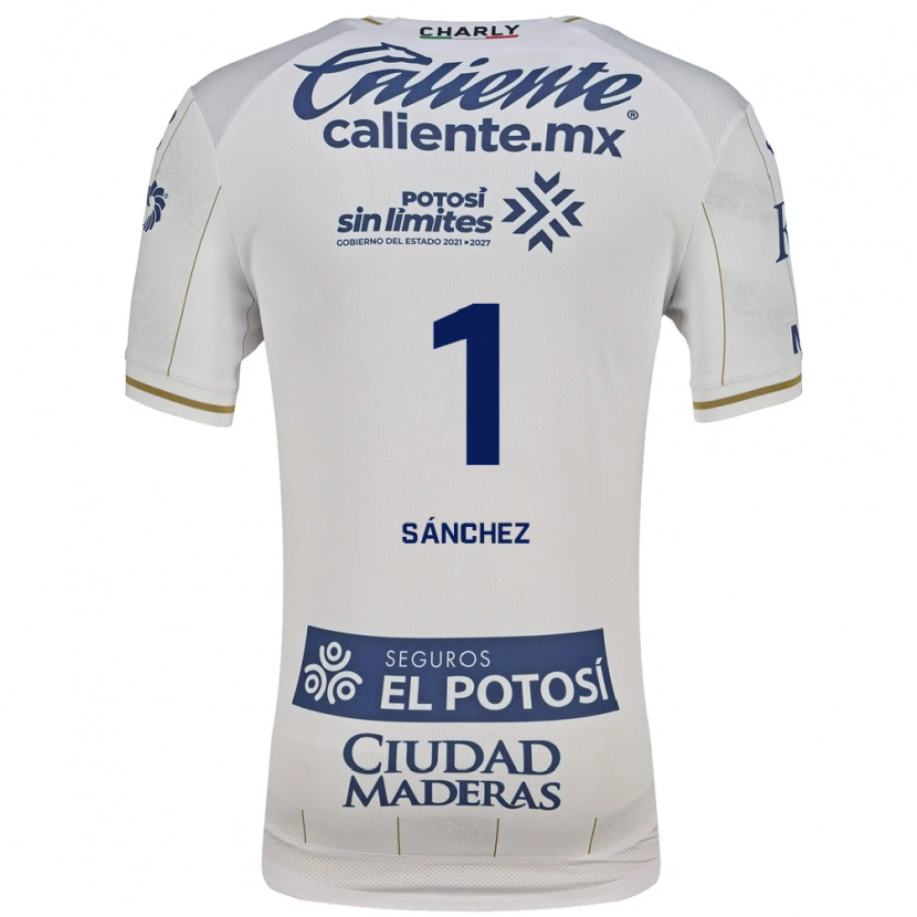 Danxen Homme Maillot Andrés Sánchez #1 Blanc Bleu Tenues Extérieur 2026/27 T-Shirt