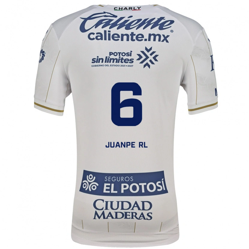 Danxen Homme Maillot Juan Pedro Ramírez López #6 Blanc Bleu Tenues Extérieur 2026/27 T-Shirt